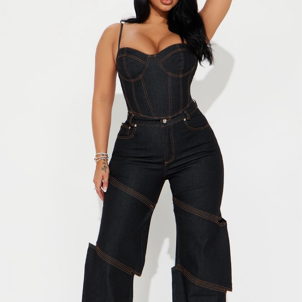 Fashion Nova Denim Jean Set